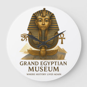 The Eternal Legacy – Grand Egyptian Museum Opening Large Clock