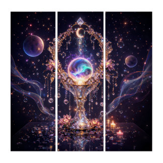 The Ethereal Moon Cup: A Cosmic Trilogy Triptych