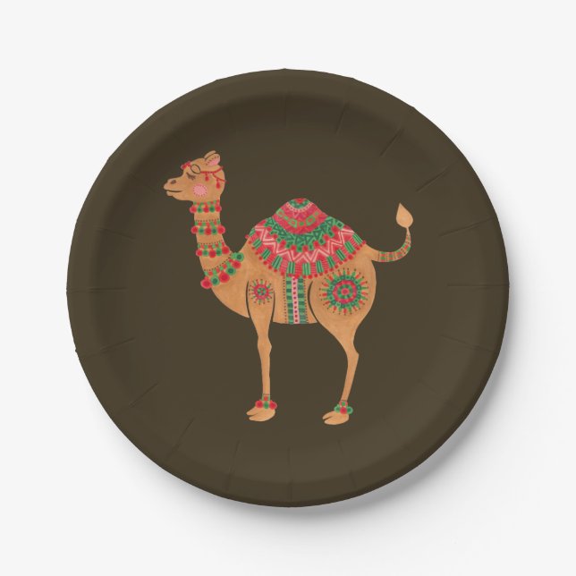 The Ethnic Camel Paper Plates (Front)