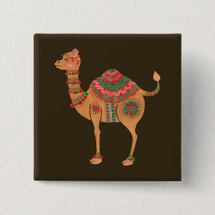 The Ethnic Camel Pinback Button