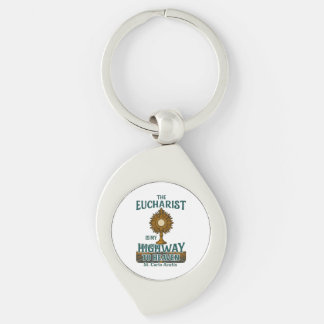 The Eucharist Is My Highway to Heaven Keychain