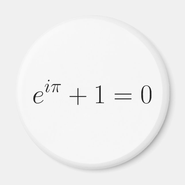 The Euler formula Magnet (Front)