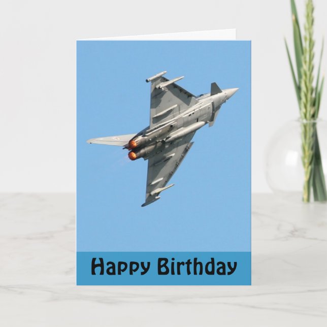 The Eurofighter Typhoon Happy Birthday Card (Front)