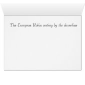 The European Robin (Inside Horizontal (Bottom))