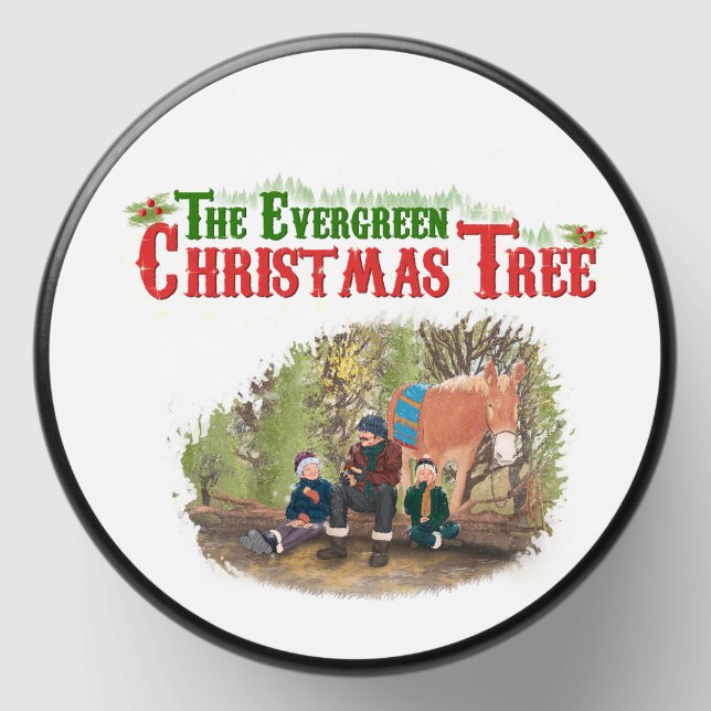 The Evergreen Christmas Tree Candle  Mini Candle Favors (Front)