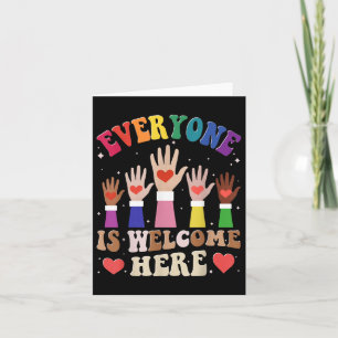 The Everyone Is Welcome Here In Idaho Teacher Stud Card