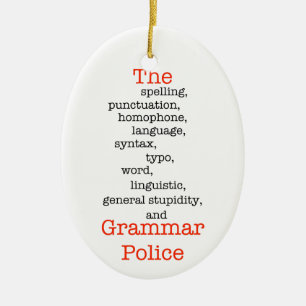 The Everything Police Ceramic Ornament