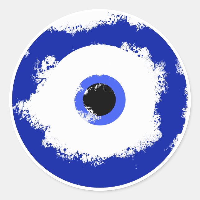 The Evil Eye Classic Round Sticker (Front)