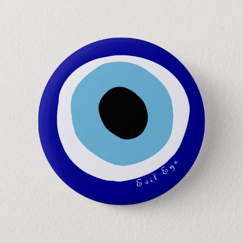 The evil eye pinback button