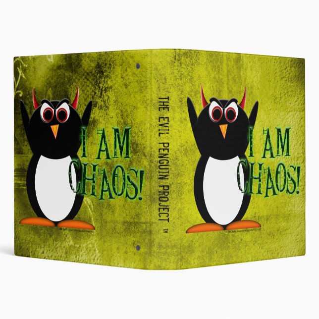 The Evil Penguin Project™ School Binders! 3 Ring Binder (Background)