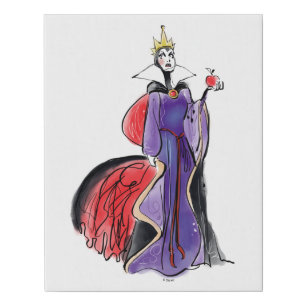The Evil Queen   In Evil Thought Faux Canvas Print