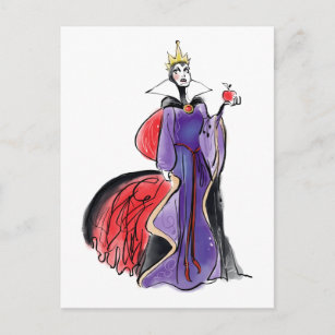 The Evil Queen   In Evil Thought Postcard