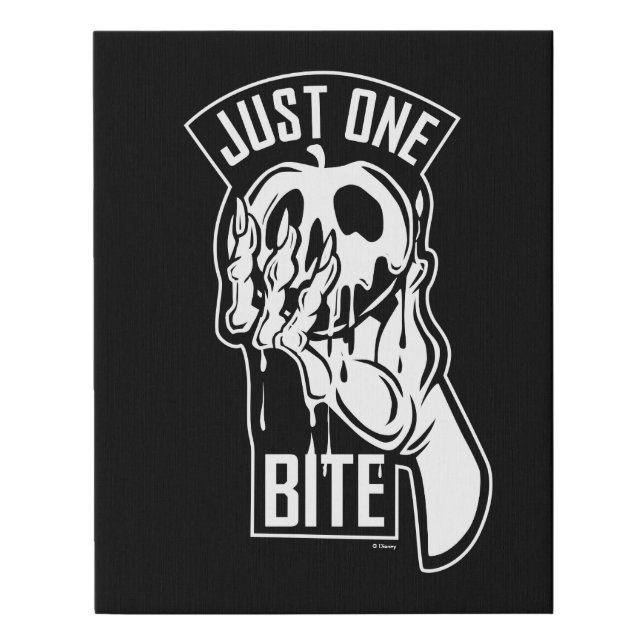 The Evil Queen | Just One Bite Faux Canvas Print (Front)