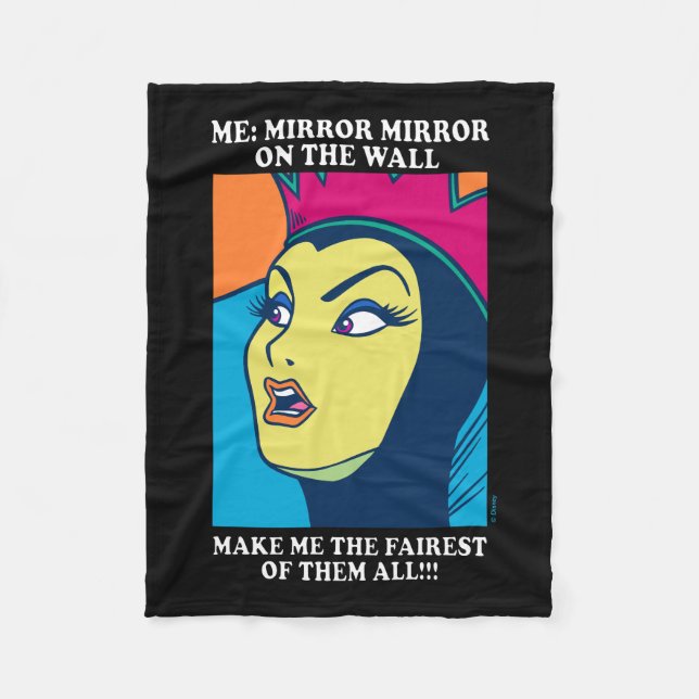 The Evil Queen | Mirror Mirror on the Wall Fleece Blanket (Front)