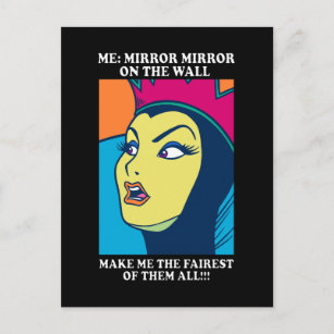 The Evil Queen   Mirror Mirror on the Wall Postcard