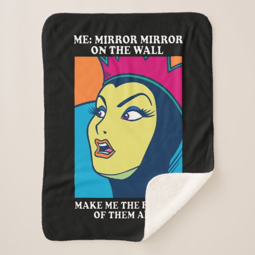The Evil Queen  Mirror Mirror on the Wall Sherpa Blanket
