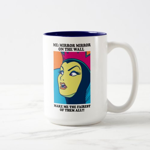 The Evil Queen  Mirror Mirror on the Wall Two_Tone Coffee Mug