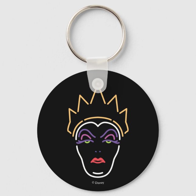 The Evil Queen | Neon Face Keychain (Front)