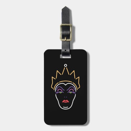 The Evil Queen  Neon Face Luggage Tag
