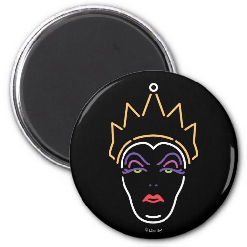 The Evil Queen  Neon Face Magnet