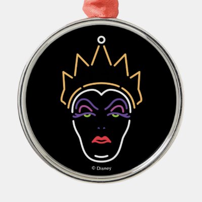 The Evil Queen | Neon Face Metal Ornament