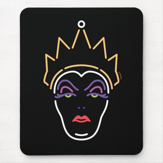 The Evil Queen | Neon Face Mouse Pad (Front)
