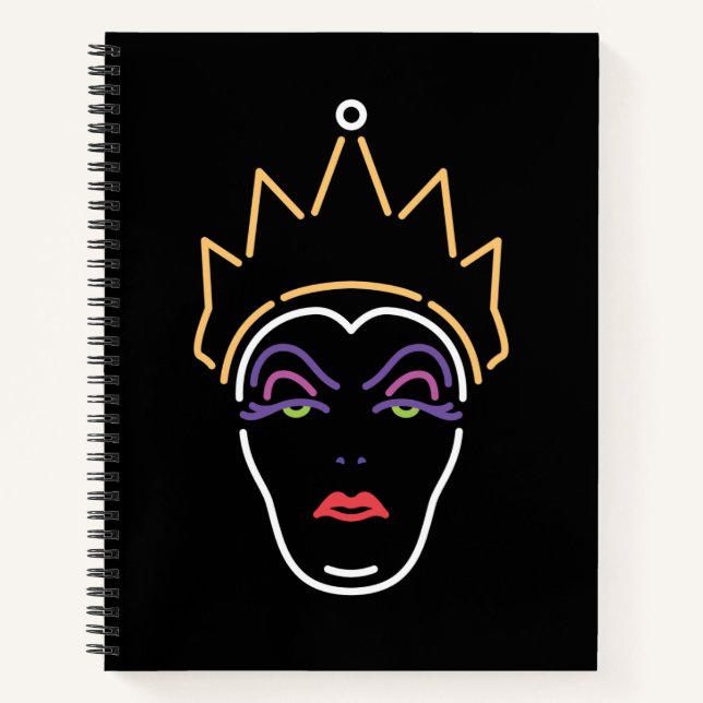 The Evil Queen | Neon Face Notebook (Front)