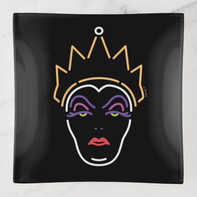 The Evil Queen | Neon Face Trinket Tray (Front)