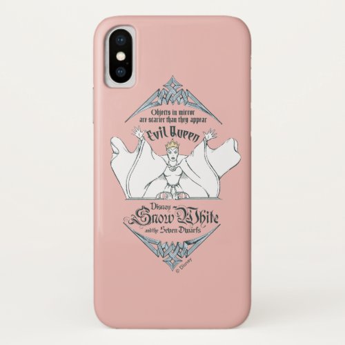 The Evil Queen  Objects in Mirror iPhone X Case