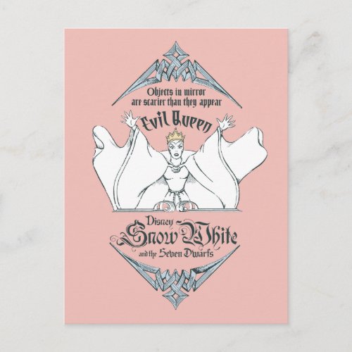 The Evil Queen  Objects in Mirror Postcard