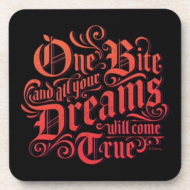 The Evil Queen | One Bite Beverage Coaster (Front)