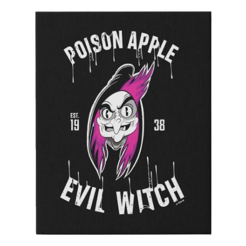 The Evil Queen  Poison Apple Evil Witch Faux Canvas Print