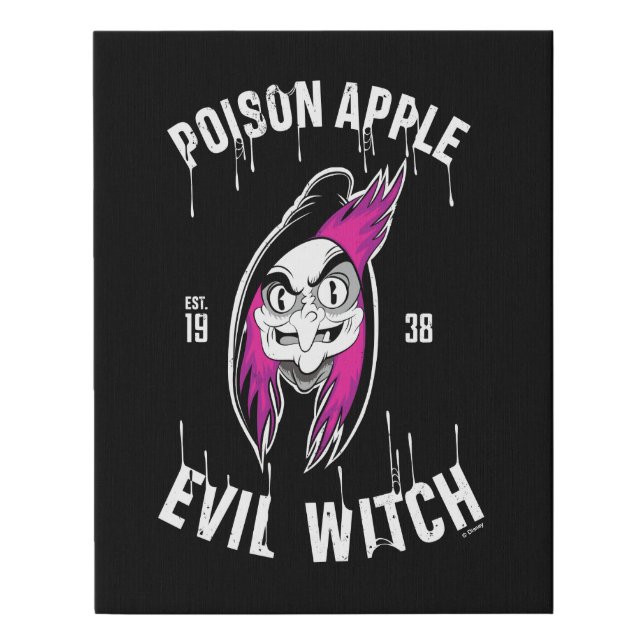 The Evil Queen | Poison Apple Evil Witch Faux Canvas Print (Front)