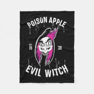 The Evil Queen Poison Apple Evil Witch Fleece Blanket