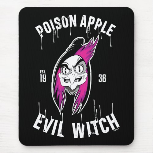 The Evil Queen  Poison Apple Evil Witch Mouse Pad