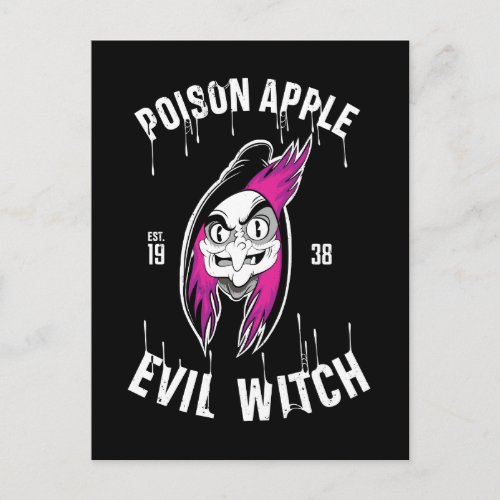 The Evil Queen  Poison Apple Evil Witch Postcard