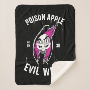 The Evil Queen Poison Apple Evil Witch Sherpa Blanket