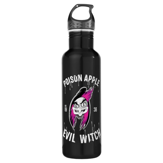 The Evil Queen | Poison Apple Evil Witch Stainless Steel Water Bottle (Front)