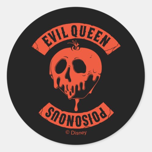 The Evil Queen  Poisonous Classic Round Sticker