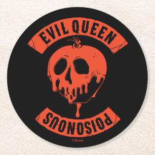 The Evil Queen Poisonous Round Paper Coaster