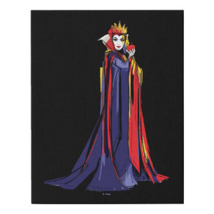 The Evil Queen   Pose With Apple Faux Canvas Print