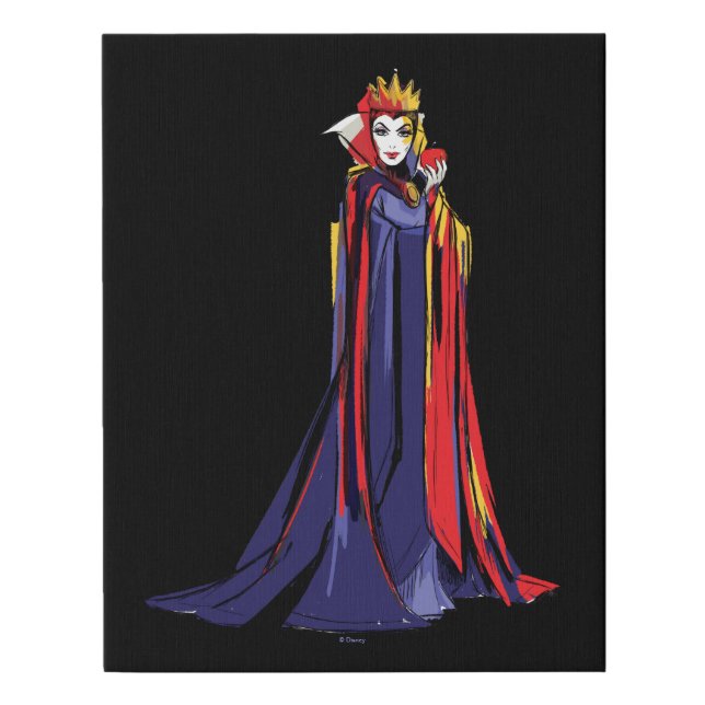 The Evil Queen | Pose With Apple Faux Canvas Print (Front)