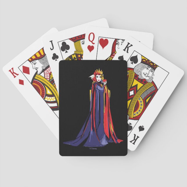 The Evil Queen | Pose With Apple Playing Cards (Back)