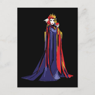 The Evil Queen   Pose With Apple Postcard