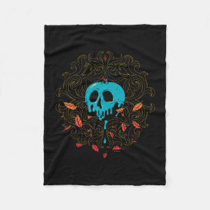 The Evil Queen Skull Apple Design Fleece Blanket
