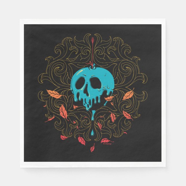 The Evil Queen | Skull Apple Design Napkins (Front)