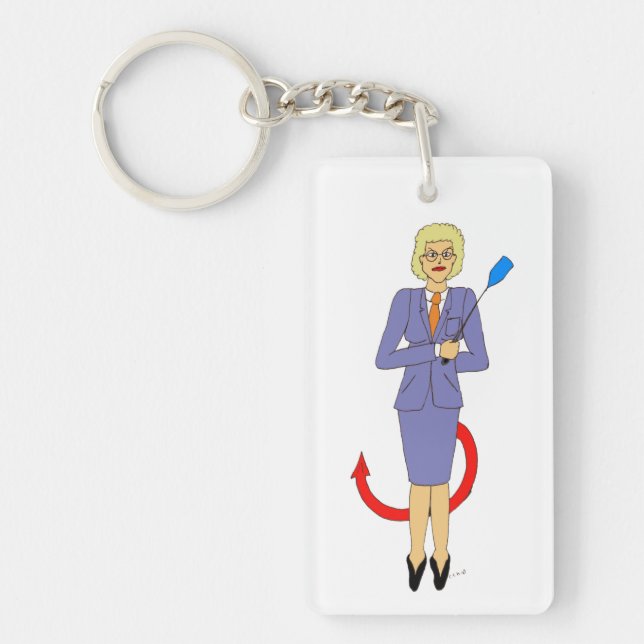 The Evil Teacher  Keychain (Front)