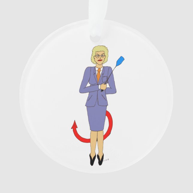 The Evil Teacher     Ornament (Front)