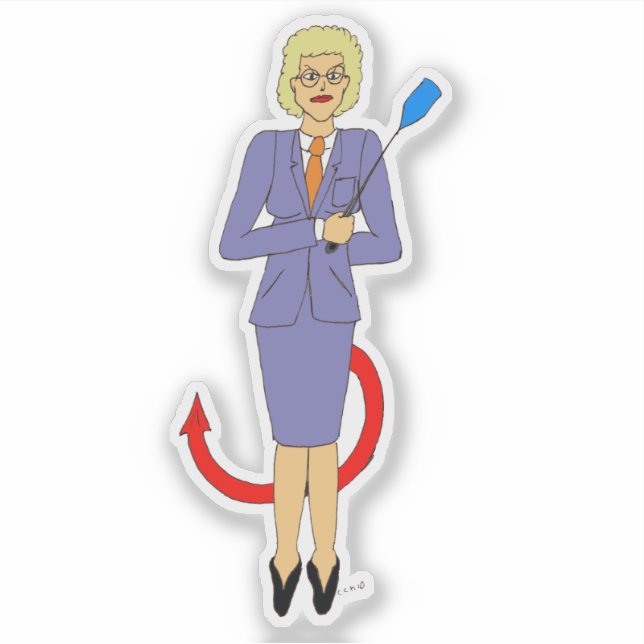 The Evil Teacher     Sticker (Front)