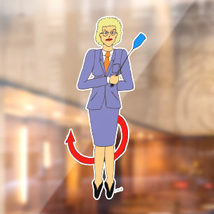 The Evil Teacher Window Cling